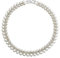 AILUOR Perlenschmuck Set für Frauen, 14K Gold/Silber plattiert Perlenkette und Ohrring Set Perlen Tropfen Ohrringe Perlen Armbänder Perlen Halskette Choker Hochzeit Brautschmuck (Zweifarbig)