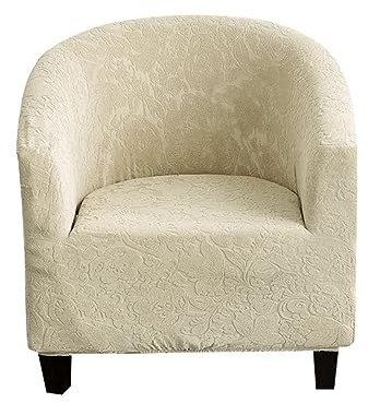 UEMIS 1 Stück Elastischer Jacquard Tub Stuhlhussen Club Chair Schonbezug Elastisch Stretch Sofahusse Husse Wanne Stuhlhussen Für Clubsessel Loungesessel Cocktailsessel Schonbezüge Y