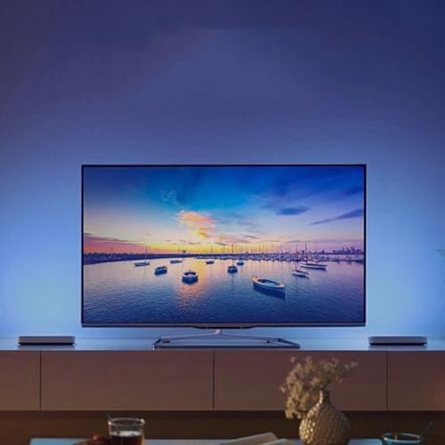 Led Strip Light，TV LED Backlight with HDMI Sync Box,Music Sync RGB Colour Changing Led Lights，App Control,Flexible Lighting Neon for Home Decoration，40-50”/55-65“'/75-85,PC/Games Devices (40”-50”)