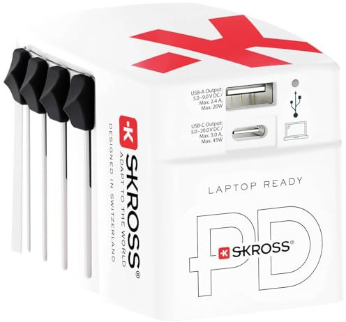 Skross 1302332 Reiselader Welt AC45PD