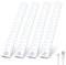 HighLuc Unterbauleuchte Küche LED, 60LED 3000mAh Schrankbeleuchtung mit Bewegungsmelder USB-C Aufladbar Dimmbar Schranklicht Schrankleuchte Kabellos für Küche, Schlafzimmer, Babyzimmer - 4 Stück