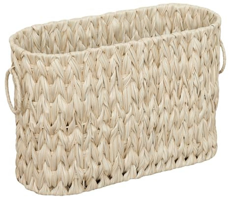 Coeusy Toilettenpapierkorb, Boho-Stil, dekorativer Toilettenpapier-Aufbewahrung, großer Weidenkorb für Badezimmer, freistehend