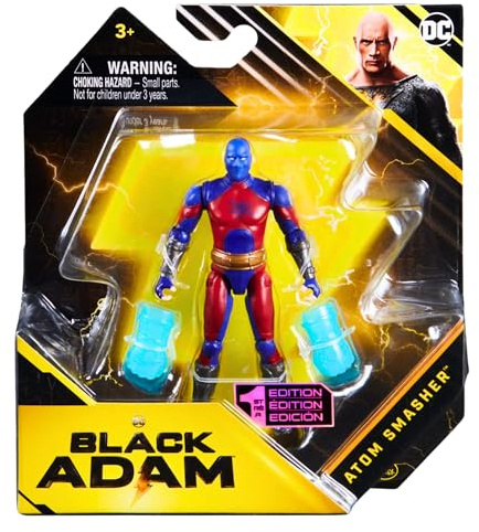 DC Comics Black Adam Movie Collectible 10cm Articulated Action Figure with Accessories - Atom Smasher