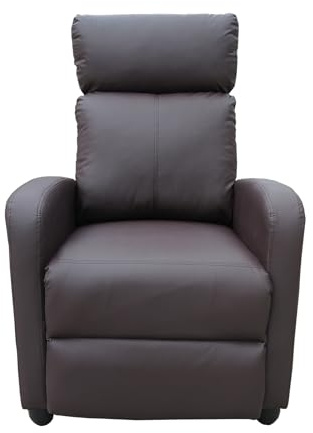 HTI living Relaxsessel Corrado Kunstleder Braun Fernsehsessel