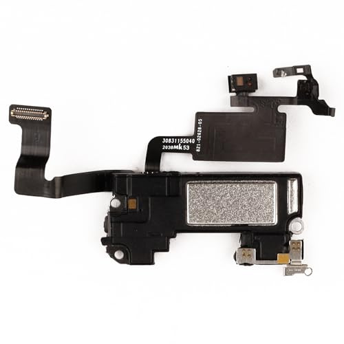 Duotipa New Ear-piece S-peaker F-lex C-able Replacement for i-Phone 12/ i-Phone 12 Pro E-ar Piece Light P-roximity S-ensor F-lex C-able Ear-phone S-peaker Assembly.