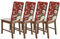 Bseical 4 x Stuhlhussen Weihnachten, Weihnachts Stuhlhussen, Universal Stuhlbezug, Stuhlbezug FüR Weihnachten, Weihnachtsstuhlhussen für Esszimmer, Abendessen, Weihnachten Party Besteck Deko (B)