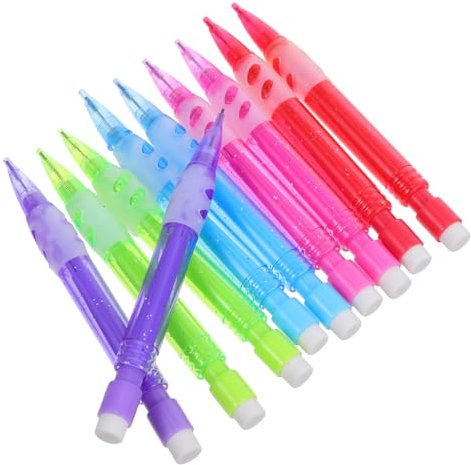 NUOBESTY Mini Mechanische Bleistifte Automatische Bleistifte Mit Radiergummi Für Und Erwachsene Kurze Für Schule Büro Und Zeichnen 5 Farben Je 0,7MM