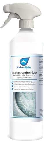 KaiserRein Beckenrandreiniger 0,5l gebrauchsfertig für Whirlpools, Pools und Planschbecken Spezialreiniger zur Entfernung von organischen Verschmutzungen, Seifen-, Creme-, und Fettrück ständen