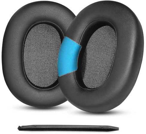 YunYiYi Ear Pads Replacement Ear Cushions Compatible with Sony ULT WEAR/ULT WEAR 900N Noise Cancelling Bluetooth Headphones Earpads Headband Cover Parts (Black)