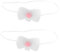 Ciieeo 2pcs Rabbit Nose Protective Eye Mask Product Blue Light Mask Flashlight Artificial Fish Chew Stuffed Accessories Water Bowl present Steam Mask White Plush