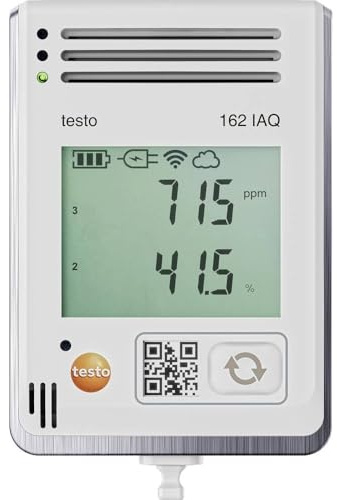 testo 0572 1626 162 IAQ Multi-Datenlogger Messgröße CO2, Luftdruck, Temperatur, Luftfeuchtigkeit 0 bis +50 °C 0 bis 100