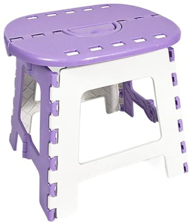 Folding Step Stool, Travel Stool for Adults, Multifunctional Folding Stool with Handle for Kitchen, Bathroom, Camping, Garden &