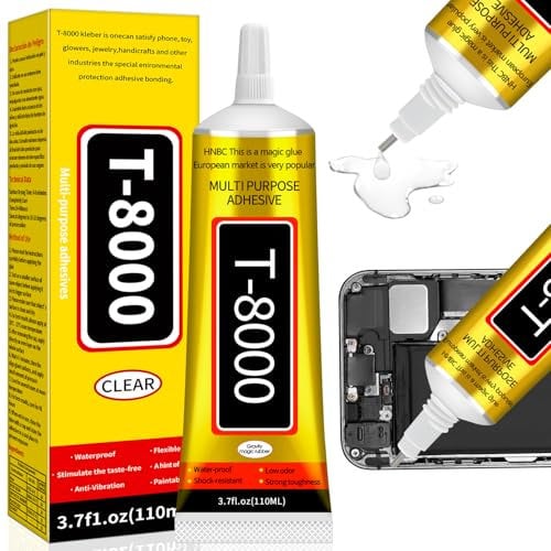 Colla Schermo Cellulare - 110ml Colla per Tessuti Scarpe Plastica Modellismo Vetro Ceramica, Coll per Display Smartphone Liquida Adatto per Fotocamere Computer Metallo Vetro