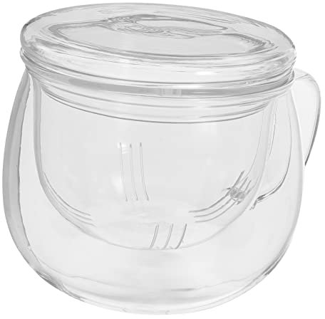 Cabilock Taza de Vidrio con Infusor para Bebidas Resistente Calor Usar y Práctico