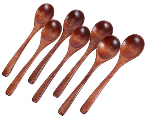 STOBAZA 7 Stück Langer Griff für Kaffee Honig Eiscreme und Badesalze Design für Raffiniertes Erlebnis der Küche