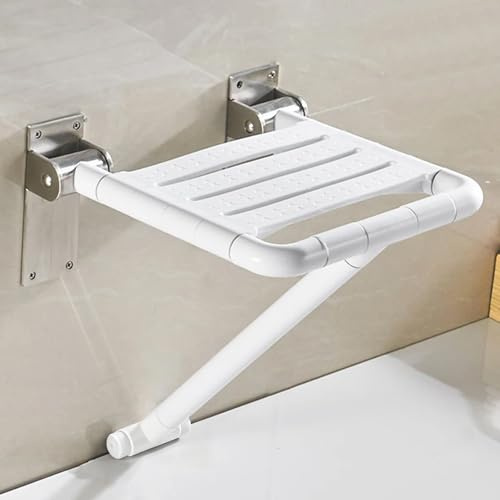 Duschsitz Klappbar Wandmontage, Duschklappsitz für Wandmontage | Duschklappsitz Klappsitz Dusche, Klappsitz Dusche für Bad Dusches, bis 200KG Duschhocker für Senioren und Erwachsene