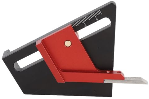 Garosa Höhen- und Tiefenlineal für die Holzbearbeitung, Anreißer für Tischkreissägen aus Aluminiumlegierung mit Genauen Messungen für Benutzer von Fräsern und Bohrmaschinen