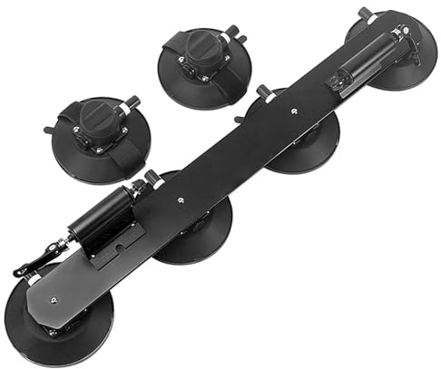 Alomejor Support de Toit à Ventouse pour Vélo, Support de Cyclisme Robuste en Alliage D'aluminium, Facile à Installer pour Voiture, SUV, Fourgonnettes, Protection par Ventouse en Caoutchouc (Pour 2