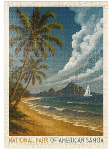 MyPuzzle National Park of American Samoa: Sea Breeze - Premium 1000 Teile Puzzle - MyPuzzle Sonderkollektion von Anderson Design Group