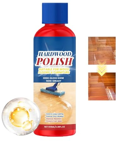 Politur Für Hartholzfußböden Wasserfester Fleckenentferner | Laminatfußboden Politur Reiniger für Esszimmer Wohnzimmer Schlafzimmer Wohnung Schrank Tisch