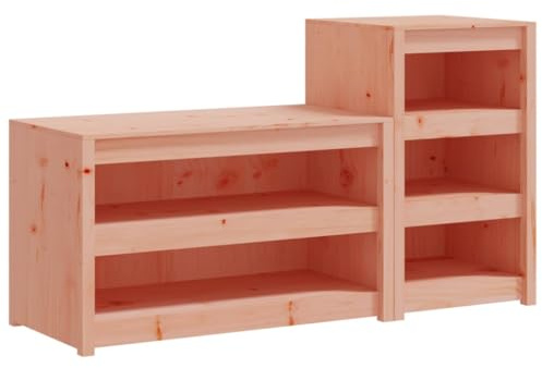 Heofavd MEPPEL - Set di 2 mobili da cucina per esterni, in legno massiccio Douglas, cucina da giardino modulare per esterni, robusti moduli da cucina con spazio per utensili da barbecue e accessori
