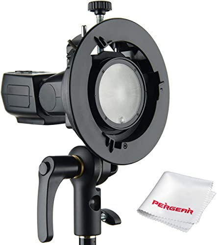 Godox S2 Support de Type S Speedlite, Monture Bowens, pour Godox V1 AD200Pro AD400Pro AD200Pro AD200 AD300 PRO TT685 TT600 TT350,Contrôle de l'inclinaison précis,Grande poignée de réglage,Plus Compact