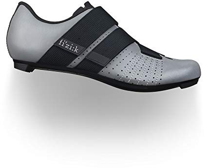 fizik Herren Tempo Powerstrap R5 Fahrradschuh, Reflektierendes Grau Schwarz, 40