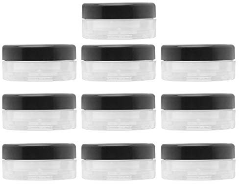 Beaupretty Portable Loose Powder Box 10G Compact Refillable Cosmetic Storage Case with Sifter Lid for Travel and Daily Makeup