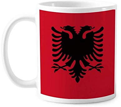 Albanien Nationalflagge Europa Ländertasse Keramik Kaffee Porzellan Tasse Geschirr