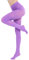 HeyUU Damen Bunte Halb-blickdichte Strumpfhose 80 DEN Microfaser Stützstrumpfhose (Hell Violett, M)