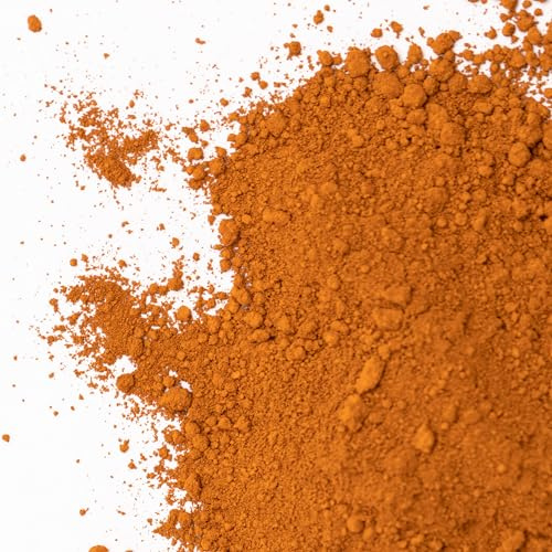 GOODTAKE Concrete Pigment, Orange Iron Oxide Pigment Powder, Concrete Cement Dye Color Pigment for Mortar, Grout, Plaster, Tile, Terracotta,Colorant,Paint,Manually Paving Concrete Mold (Orange, 4 oz)