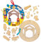 Baker Ross FC205 Krippen Kränze Holz Bastelset - 2 Stück, Festliche Kreativsets und Bastelbedarf zum Basteln und Dekorieren zur Weihnachtszeit, Holzbastelsets für Kinder