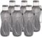 MILTON Wasserflasche für Kinder, wiederverwendbar, auslaufsicher, 340 ml, Kunststoff, breite Öffnung, große Trinkflasche, BPA- und auslaufsicher, mit Griffgurt, Yoga (schwarz, 6 Stück)