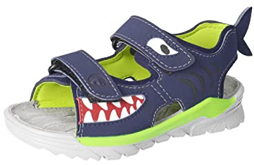 RICOSTA Jungen Sandalen Shark,Kinder Sommerschuhe,WMS:Mittel,waschbar