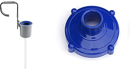 Bestway 58233 Skimmer avec accroche pour piscine hors sol & Adaptateur pour aspirateur traîneau Algenschnapper Raccord à vis 80 mm vers tuyau 32 mm Bleu