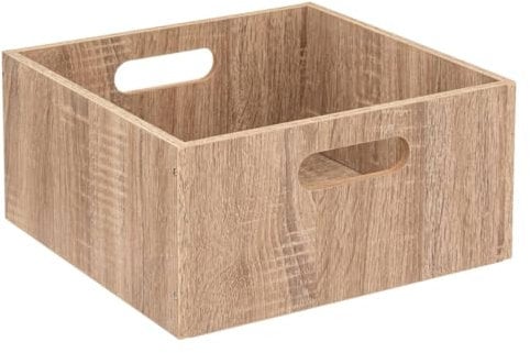 Five - Boîte de Rangement 31 x 31 x 15 cm Bois Couleur chêne