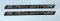 Gelz 2 x 143 mm Black Edition Aufkleber – Chrom auf Schwarz