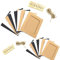 Divehubi 2 Set DIY Karton Bilderrahmen mit Holzklammern und Jute-Schnur Kraftpapier Bilderrahmen Hängendes Papier Bilderrahmen Set für 10,2 cm Fotos mit Holzklammern und Schnur