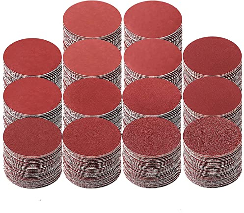 150 PCS 3 Inch Sanding Discs, Wewink Plus Hook and Loop Sandpaper 80-2000 Grit for Drill Sander Attachment, Woodworking, Wood Furniture, Grinder Rotary Tools.