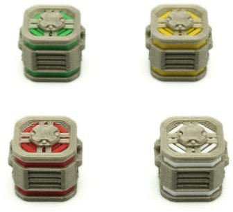 BG Expansions – Item-Boxen für Nemesis und Nemesis: Lockdown | 60 Stück | Detaillierte 3D-Token zur Verbesserung des Spielerlebnisses | Kompatibles Zubehör für die Raumregistrierung