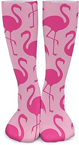403 Femme Homme Chaussettes De Travail Flamant Rose Chaussettes De Tennis Respirant Comfort Chaussettes De Course Pour Voyager Extérieur Cyclisme