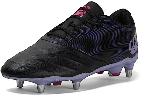 Canterbury Herren Phoenix Genesis Team Soft Ground Rugby Boots Stiefel, Schwarze Eisenkraut, 41 EU