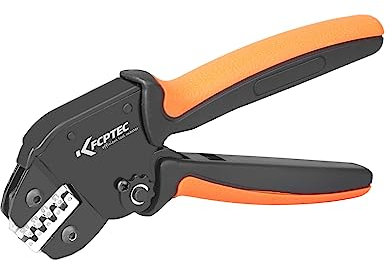 KF CPTEC Pinza crimpatrice, 0,25 – 1,5 mm², pinze a spina piatta non isolate,Molex,connettori JST, morsetti TE, EPC, PCIE, pin SATA – pinza crimpatrice aperta per connettori piatti