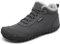 SAGUARO Barefoot Stivali Donna Invernali Stivaletti Uomo Scarpe da Neve Comode Outdoor Scarponcini Minimaliste Grigio Scuro,EU Gr.45