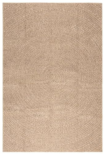 vidaXL Teppich 140x200 cm Jute-Optik Innen und Außen