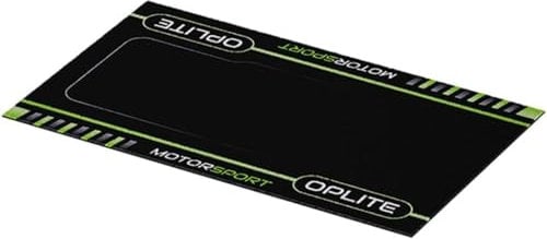 OPLITE Ultimate GT Bodenmatte, rutschfeste Bodenmatte XXL, Grün Schwarz, Simulation Gaming für Cockpit, 152 x 90 cm