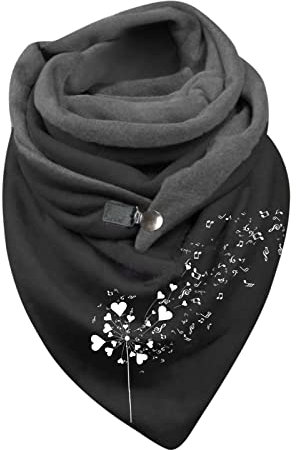 Schal Mädchen,Dreiecksschal Herbst Schwarz Loopschal Flauschig Schal Pink Musselin Dreieckschal Rundschal Lifebeautyme Baumwolle Schals Halstuch Kleidung