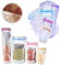 WSNDM 30 Pcs Mason Jar Bottles with 4 Size Durable Airtight Seal Bags, Reusable Candy Food Storage Snack Sandwich Leak-Proof Zip-Lock Bags for Home Travel Camping Picnic