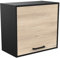 Meuble Haut de Cuisine Industriel - Cuisine Complete ‟CHILI” – Coloris Noir Mat & Chêne - 64,3 x 35 x 60 cm