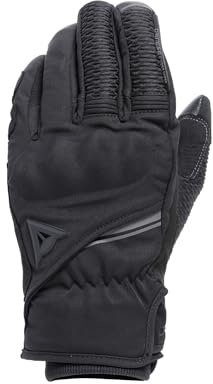 Dainese - Trento D-Dry® Gloves, Winter Motorradhandschuhe, wasserdicht, mit Knöchelschützern, Mann, Schwarz/Schwarz, L